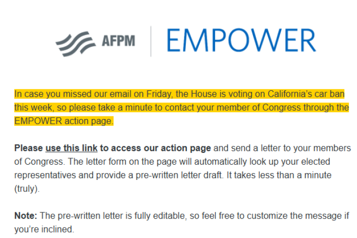 email screenshot