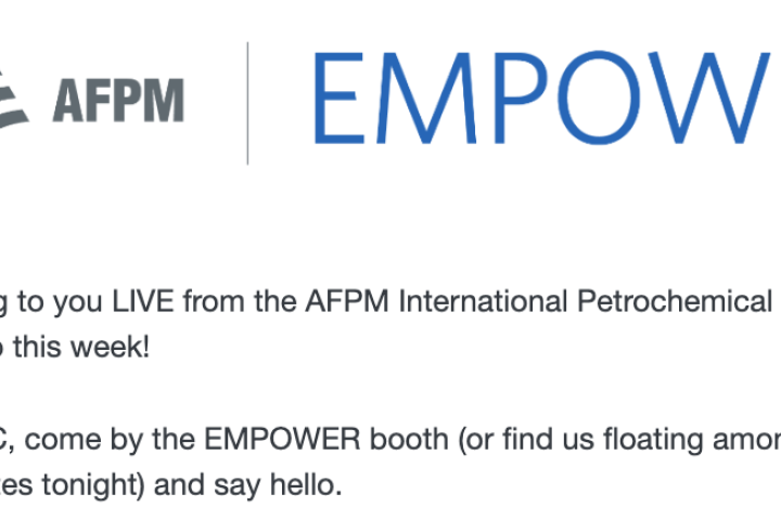 EMPOWER newsletter screenshot
