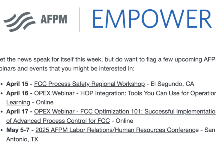 EMPOWER newsletter screenshot