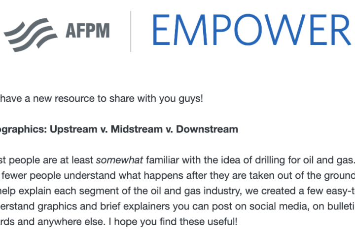 EMPOWER newsletter screenshot
