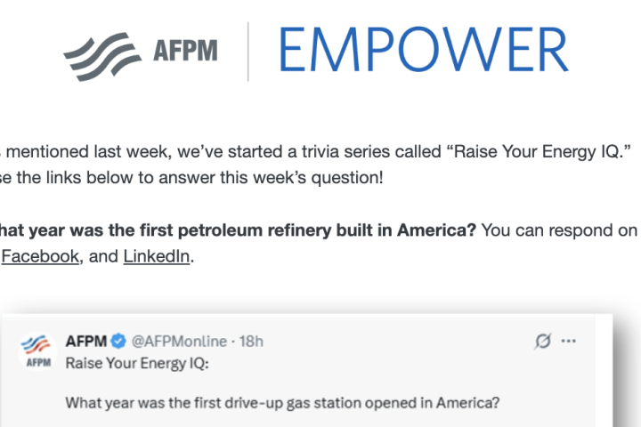 EMPOWER newsletter screenshot